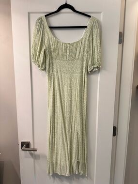 Charlie Holiday Light Green Floral Maxi Dress